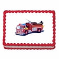 thumbnail image 1 of Firetruck Image Edible Cake Topper Decortation, 1 of 4
