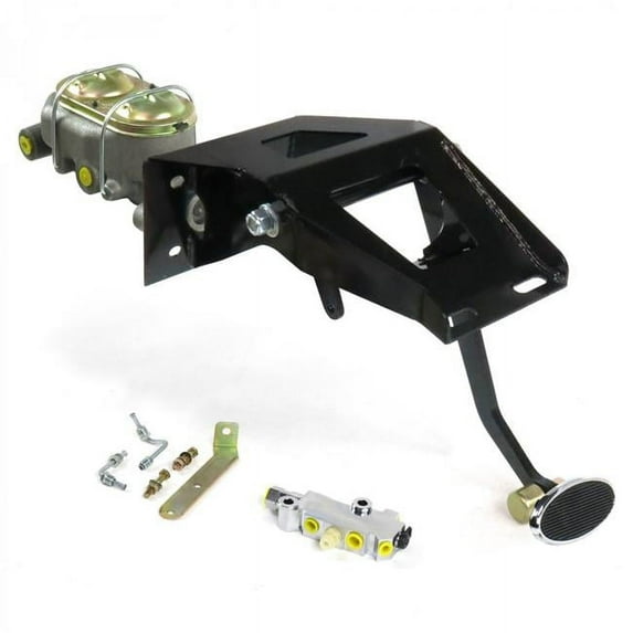 Firewall Manual Disc & Disc Brake Pedal Kit with Large Oval Chrome Pad for 1953-1956 Ford Truck