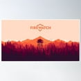 thumbnail image 1 of Firewatch Poster Wall Art, Modern Wall Decor, 16x24 UNFRAMED, 1 of 3