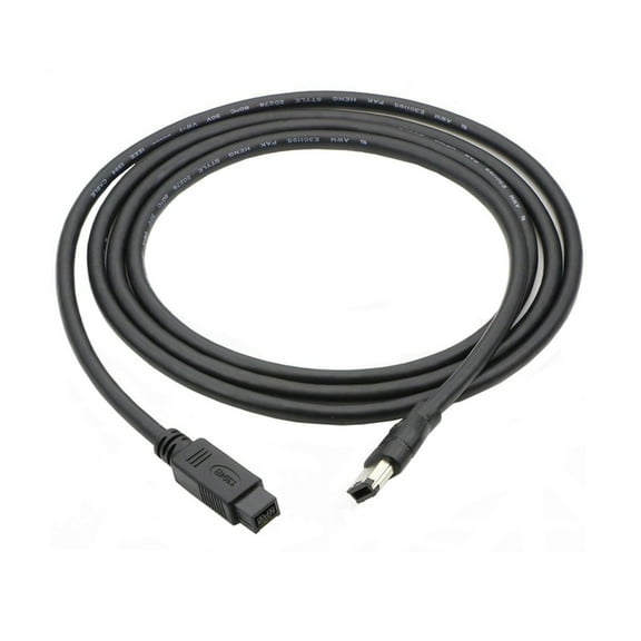 Firewire IEEE 1394 Adapter Cable 6 Pin to 9Pin Plug Cable for Connecting Printers Scanners Hard Drive