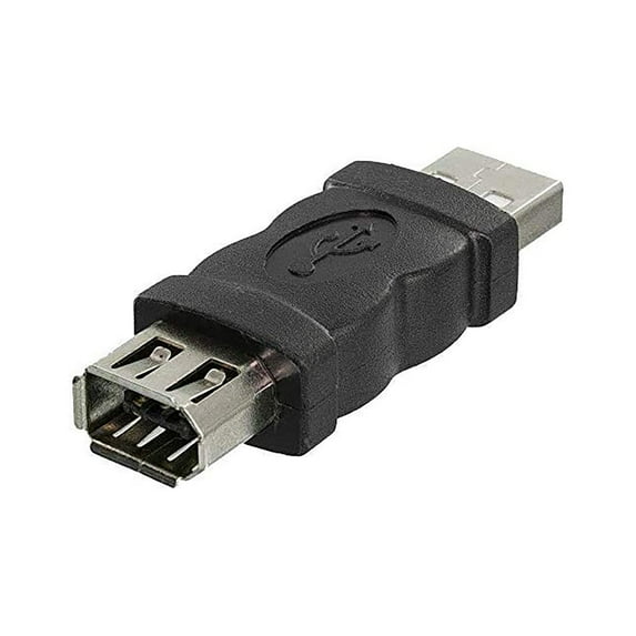 Firewire to USB Adapter Converter - 6-pin Female to USB 2.0 Male, Plug-and-Play - for Connecting Cameras, Printers, and Digital Devices