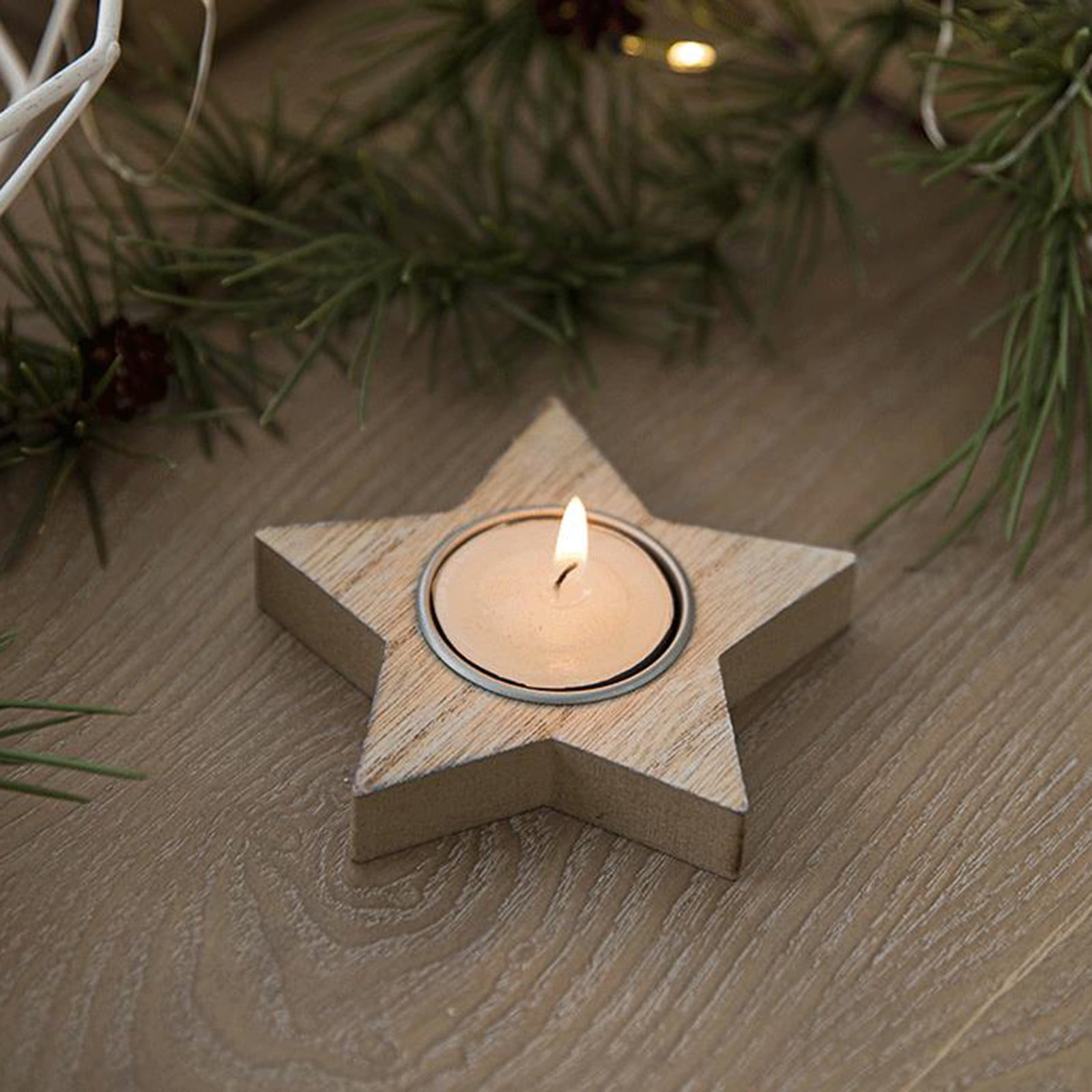 Firewood Candle Remote Flickering Odor Eliminating for Home Candle