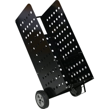 Firewood Cart, Fireplace Log Rolling Cart Outdoor and Indoor Wood Rack Carrier Storage Mover with 2 Rubber Wheels., Heavy Duty Rolling Dolly Hauler