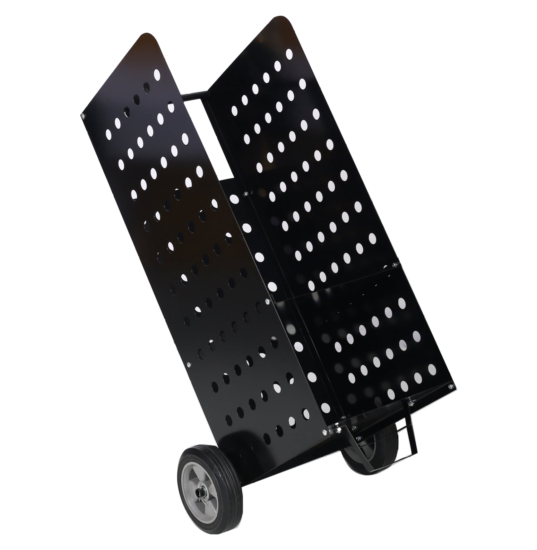 Rolling Log Rack Firewood Cart Rolling Log Carrier - Heavy Duty Indoor Outdoor Wood Rack ...