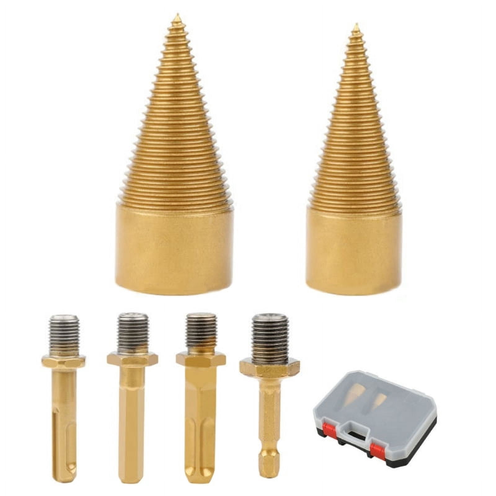 Firewood Drill Bit Set Log Splitters Drill Bit Removable Wood Electric ...