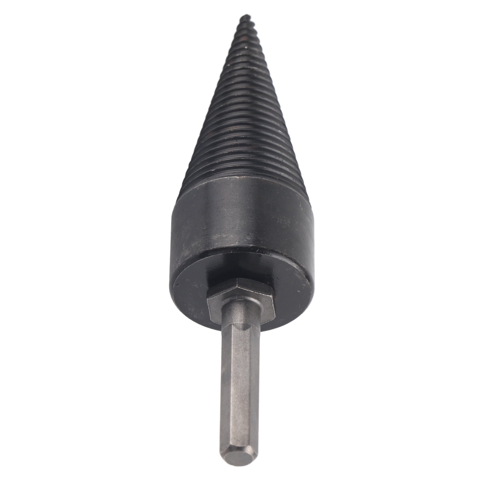 Firewood Drill Bit Wood Log Splitter Carbon Steel Cone Hex Shank