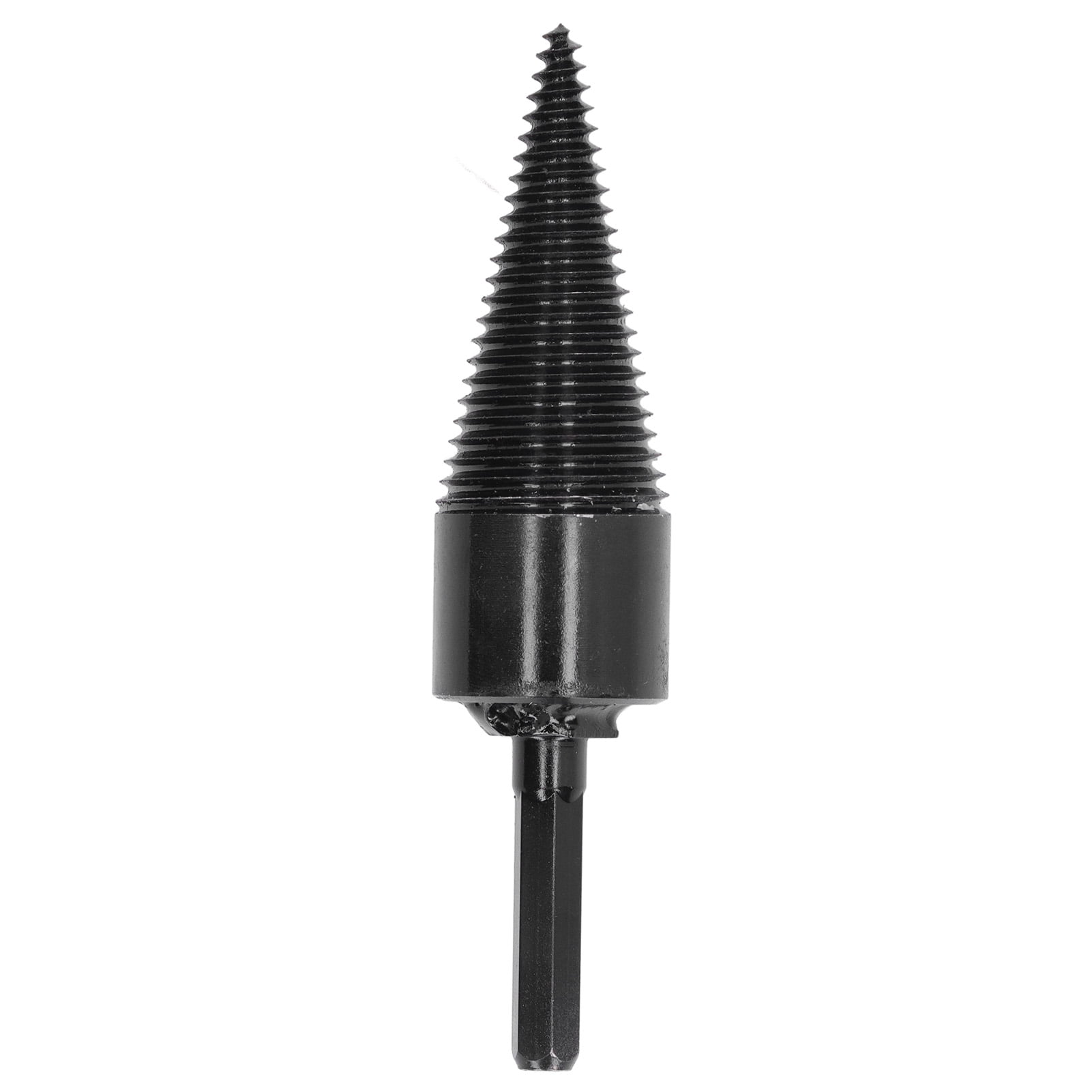 Firewood Drill Bit Wood Log Splitter Carbon Steel Cone Hex Shank