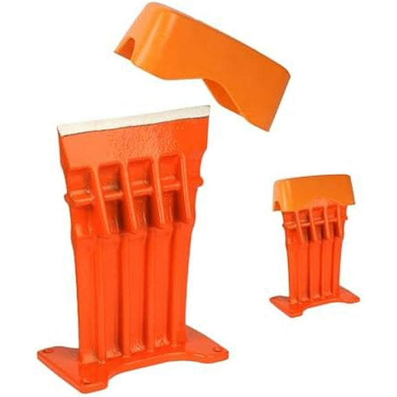 Firewood Kindling Log Wood Splitter No Axe! Wedge Point Splits Firewood, 6 Inch, Orange with Safety Cover$$Tools