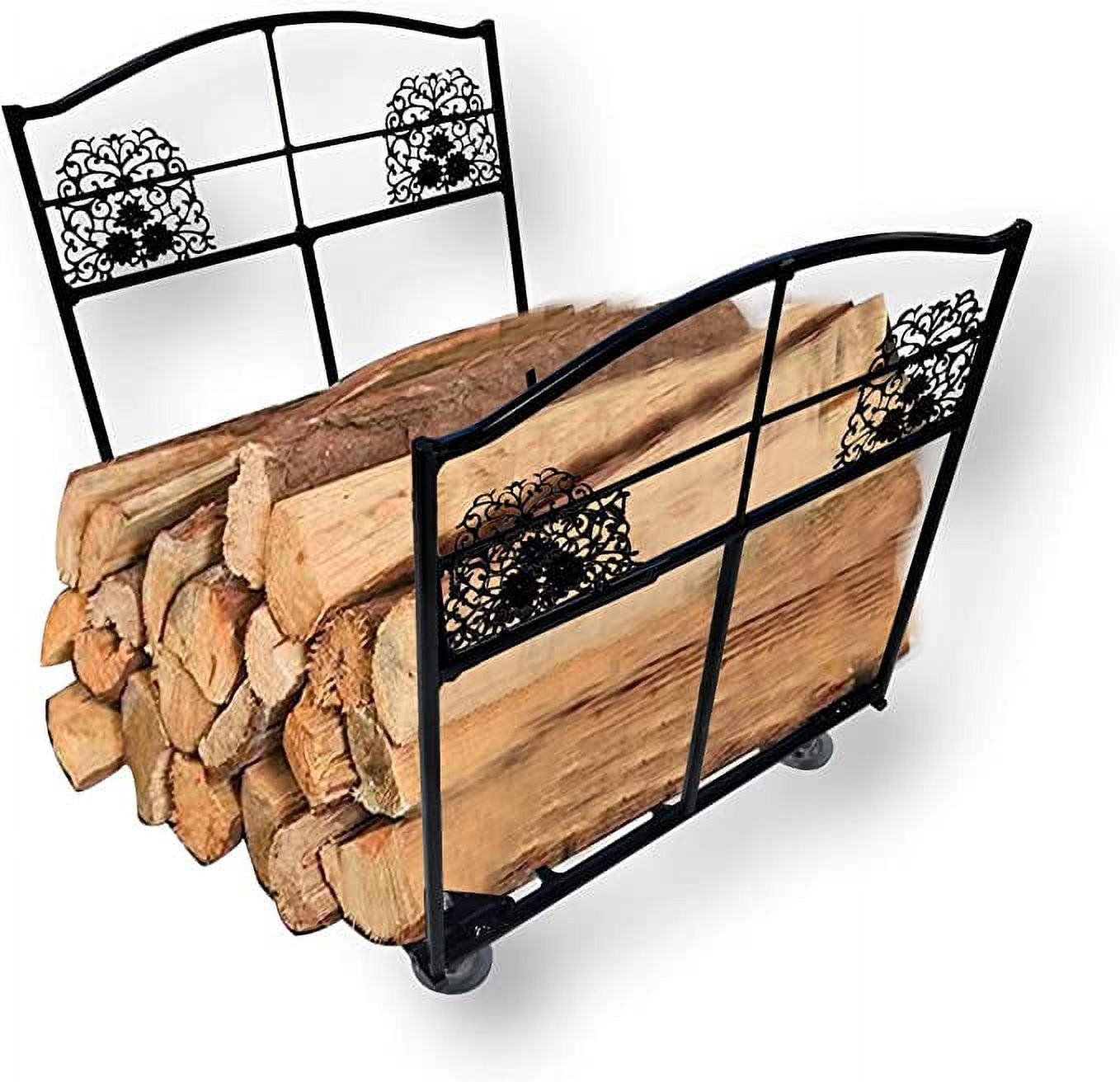 Firewood Log Rack,Fireplace Log Holder,Log Holder for Fire Place