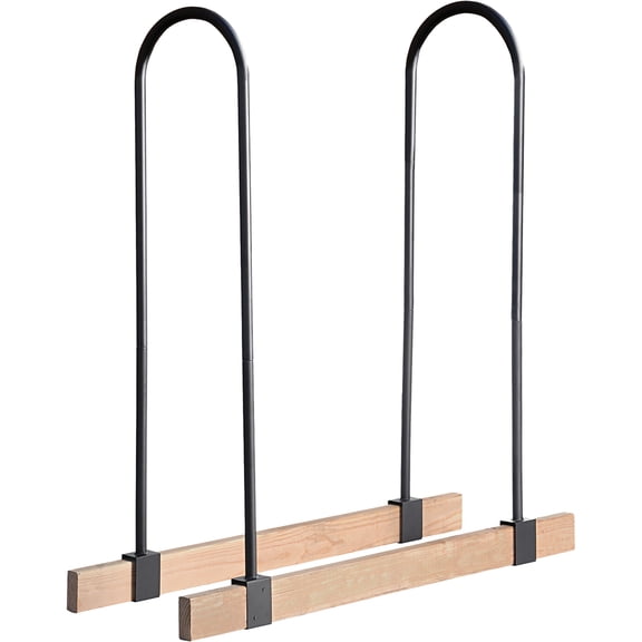 ShelterLogic LumberRack Black Firewood Rack Adjustable Bracket Kit