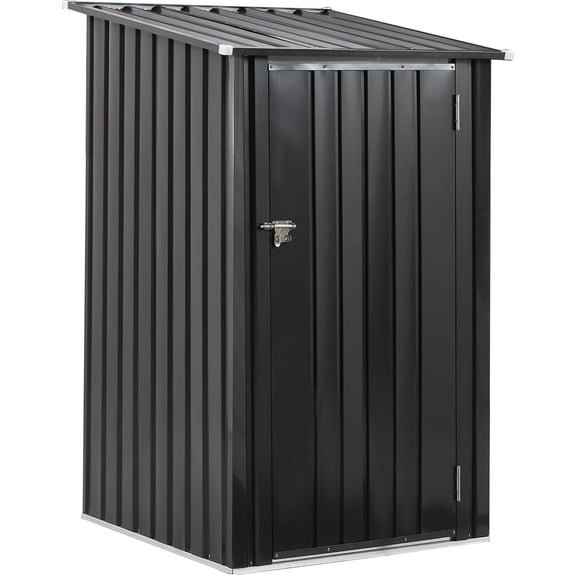 Firewood Rack, Covered Log Storage Stand for Garden Backyard Patio Porch, Gray Galvanized Steel