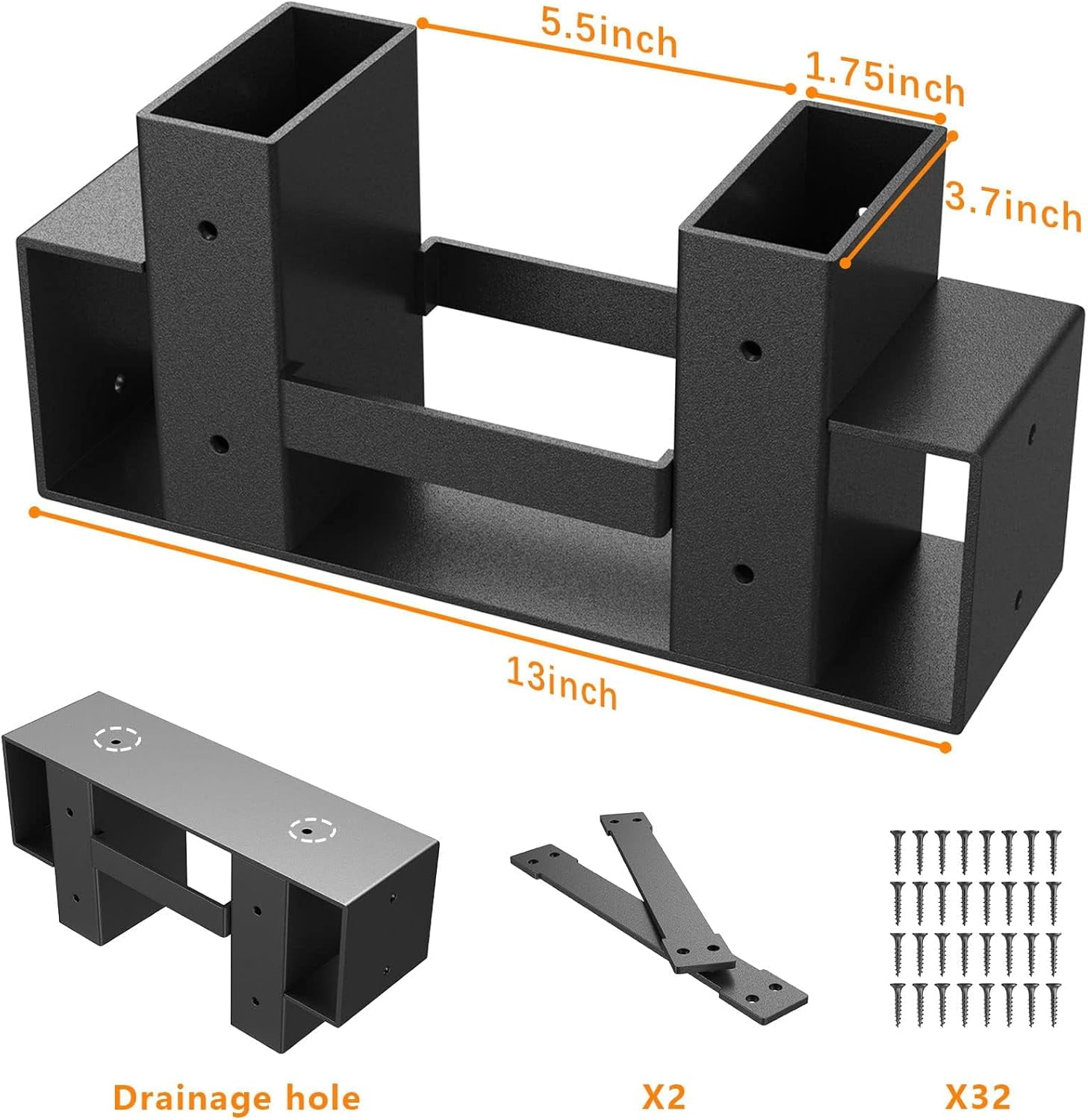 Firewood Rack Outdoor Indoor, Firewood Rack Kit Adjustable to Any ...