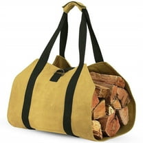 Firewood Tote Bag Heavy Duty Canvas Log Carrier with 39x18 Large Capacity, Durable Reinforced Handles for Easy Transport & Storage, Ideal for Camping, Fire Pits, Wood Stoves & Outdoor