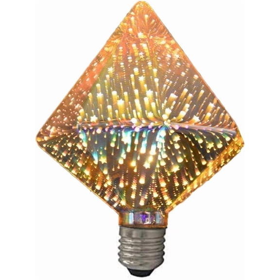 Firework Bulb 3D Firework Light Bulb, E27 Edison Vintage Romantic Glass Light Bulbs – Unique Light Bulbs for Home, Festival, Party, Christmas –4W AC85-265V