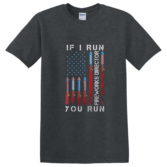 Firework Director America Flag Happy Day Freedom Patriotic Cele T-Shirt Unisex, up to 5XL