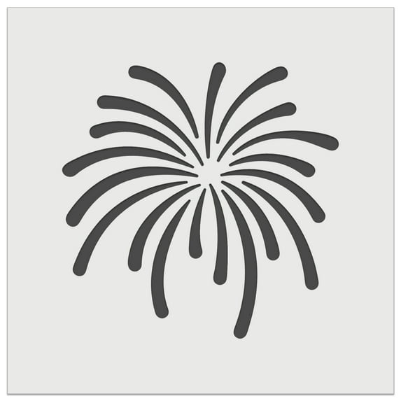 Firework Fourth of July DIY Cookie Wall Craft Stencil - 3.5 Inch