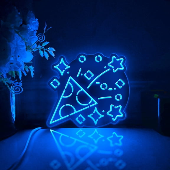 Firework Led Light Box, Dimmable Neon-Like Light Signs USB Power for Wall Decor Bedroom Decoration, RGB Light (WxH) 11"x10"