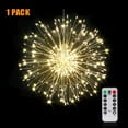 thumbnail image 1 of Firework Lights Wire Lights,120 LED DIY 8 Modes Dimmable String Fairy Lights with Remote Control,Waterproof Decorative Hanging Starburst Lights for Christmas, Home, Patio, Indoor Outdoor Decoration, 1 of 7