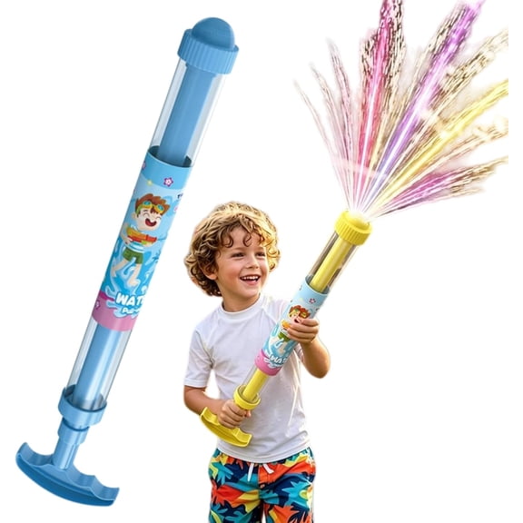 Firework Style Water Spray Toy, Light Up Water Blaster with Colorful Firework-Inspired Spray Effect, Pull Push Water Shooter for Pool Parties, Beach Activities