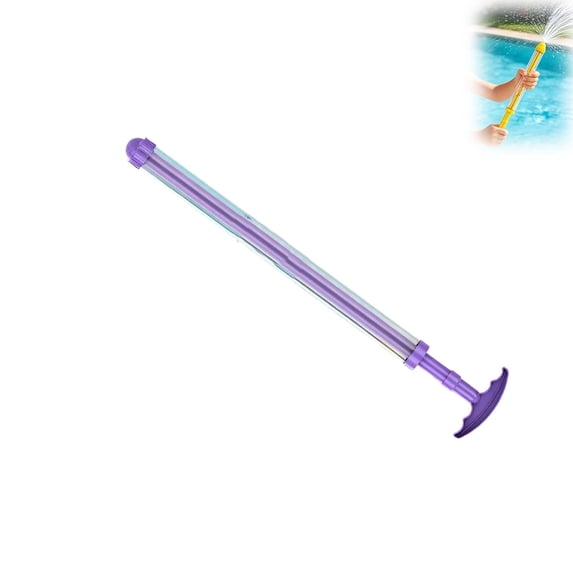 Firework Style Water Squirter 14.2 Inch High Pressure Pull-Out Water Sprayer Portable Summer Party Water Toy for Beach Pool Adult Couple Outdoor Game Purple