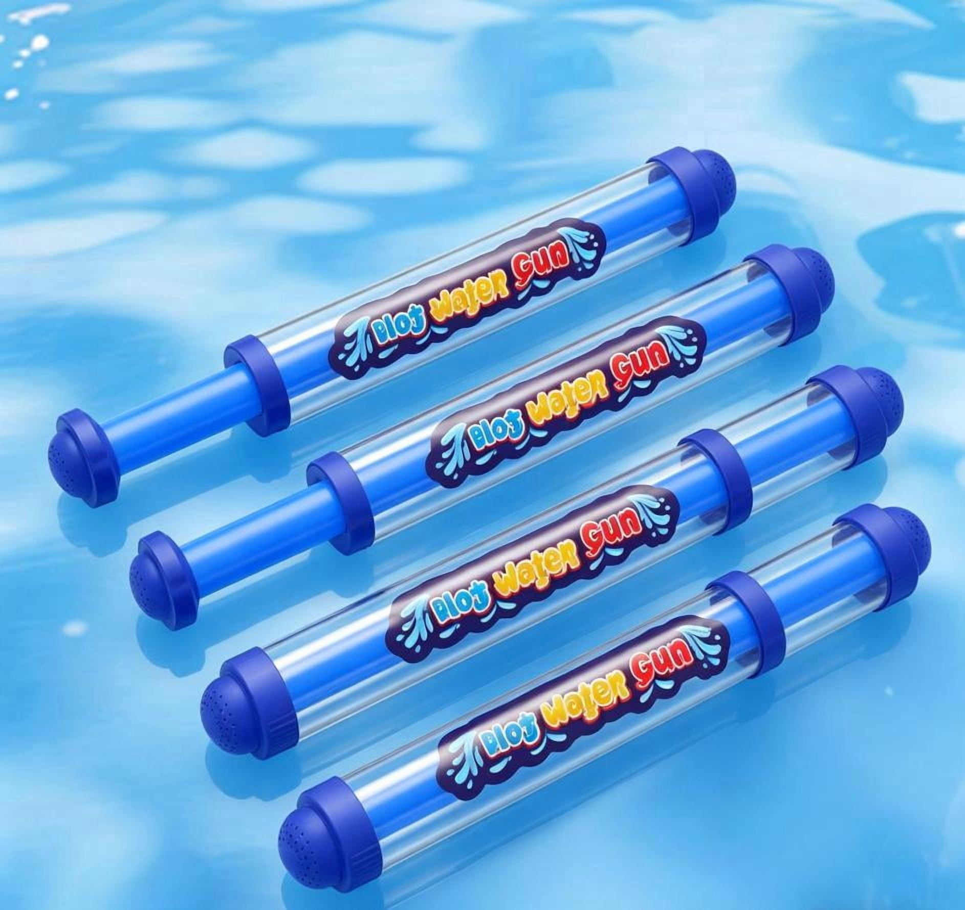 Firework Water Gun for Kids & Adults, 4PCS Large Water Squirter Toy, Best Summer Water Blaster with Fireworks Spray Effect, Easy Fill for Beach Pool Backyard Party Outdoor Fun, 20.5" (Blue)