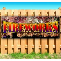 Fireworks 13 oz Vinyl Banner With Metal Grommets