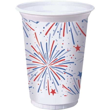 Fireworks 16 oz. Plastic Cups 8 Per Pack