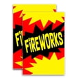 thumbnail image 1 of Fireworks (24" X 36") Vinyl Decal Only (Pack of 2) |Sign|Sticker|Poster, 1 of 4