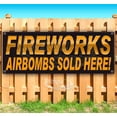 thumbnail image 1 of Fireworks Airbombs Sold Here 13 oz Vinyl Banner With Metal Grommets, 1 of 4