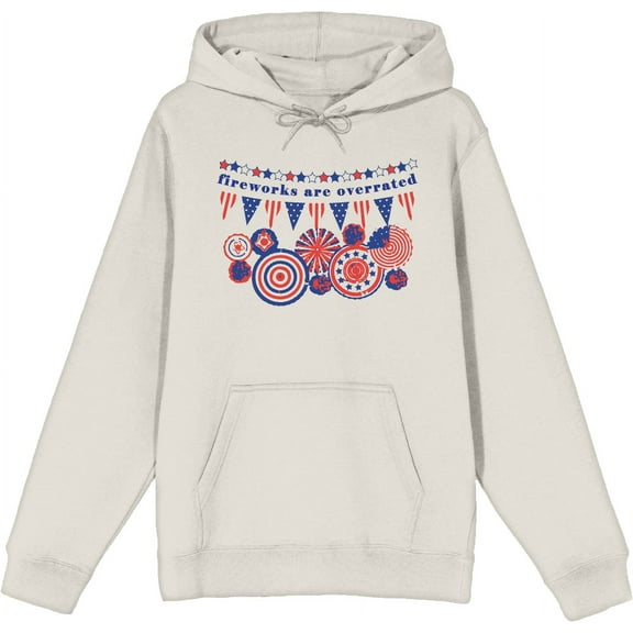 Fireworks Are Overrated Festival Flags Sand Adult Long Sleeve Hoodie-Medium