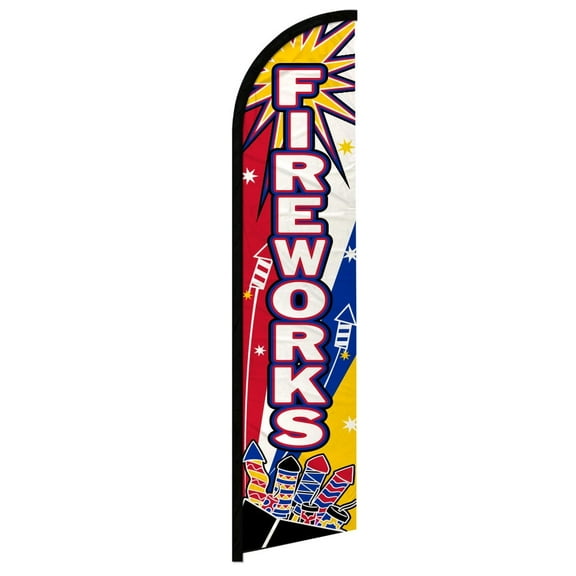 Fireworks (Boom) Windless Banner Flag