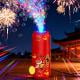 Fireworks Bubble Machine, 2026 Portable Automatic Bubble Machine with Lights and Closeable Music, Bubble Maker Toys Outside Activities Parties Wedding Christmas