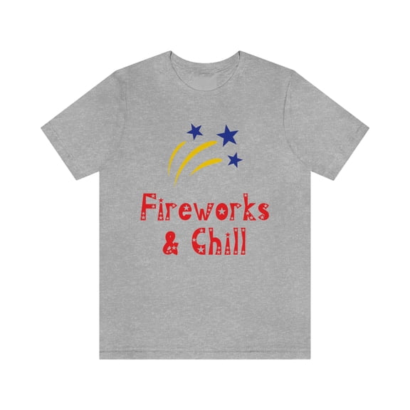 Fireworks & Chill | Men's 4th of July Shirt | Independence Day Tee