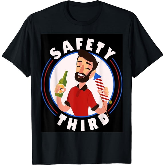 Fireworks Director 4Th July Safety Third T-Shirt, Unisex T-Shirt