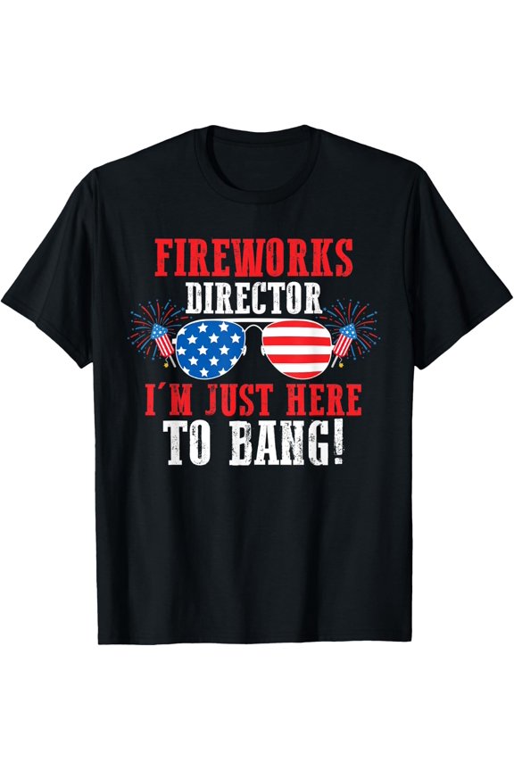 Fireworks Director Bang America Design T-Shirt