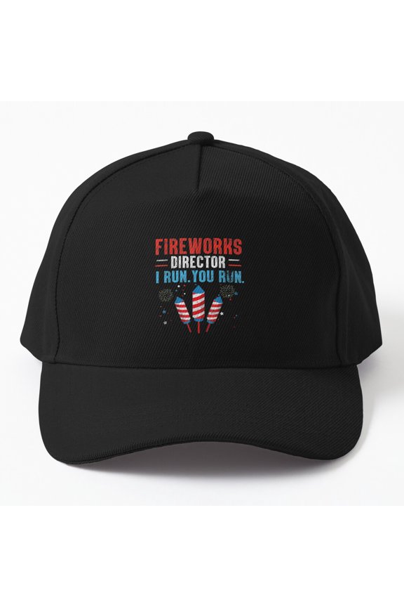 Fireworks Director Baseball Hat, I Run You Run Independence Day Cap, Classic Holiday Style