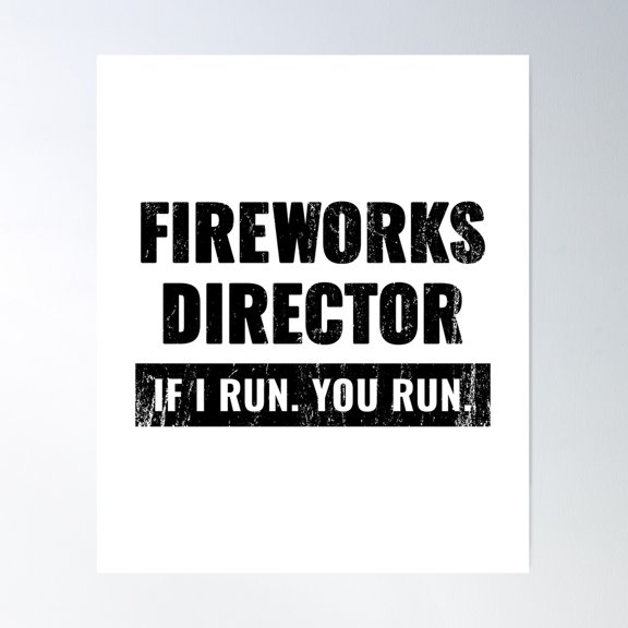 Fireworks Expert If I Run You Run Celebration Unframed Paper Print