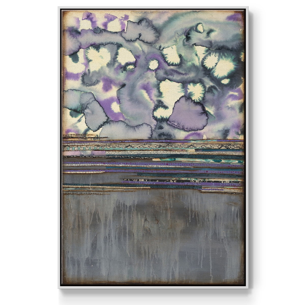 Fireworks Framed Premium Gallery Wrapped Canvas - Ready to Hang - 17 x 25 - White Floating Frame