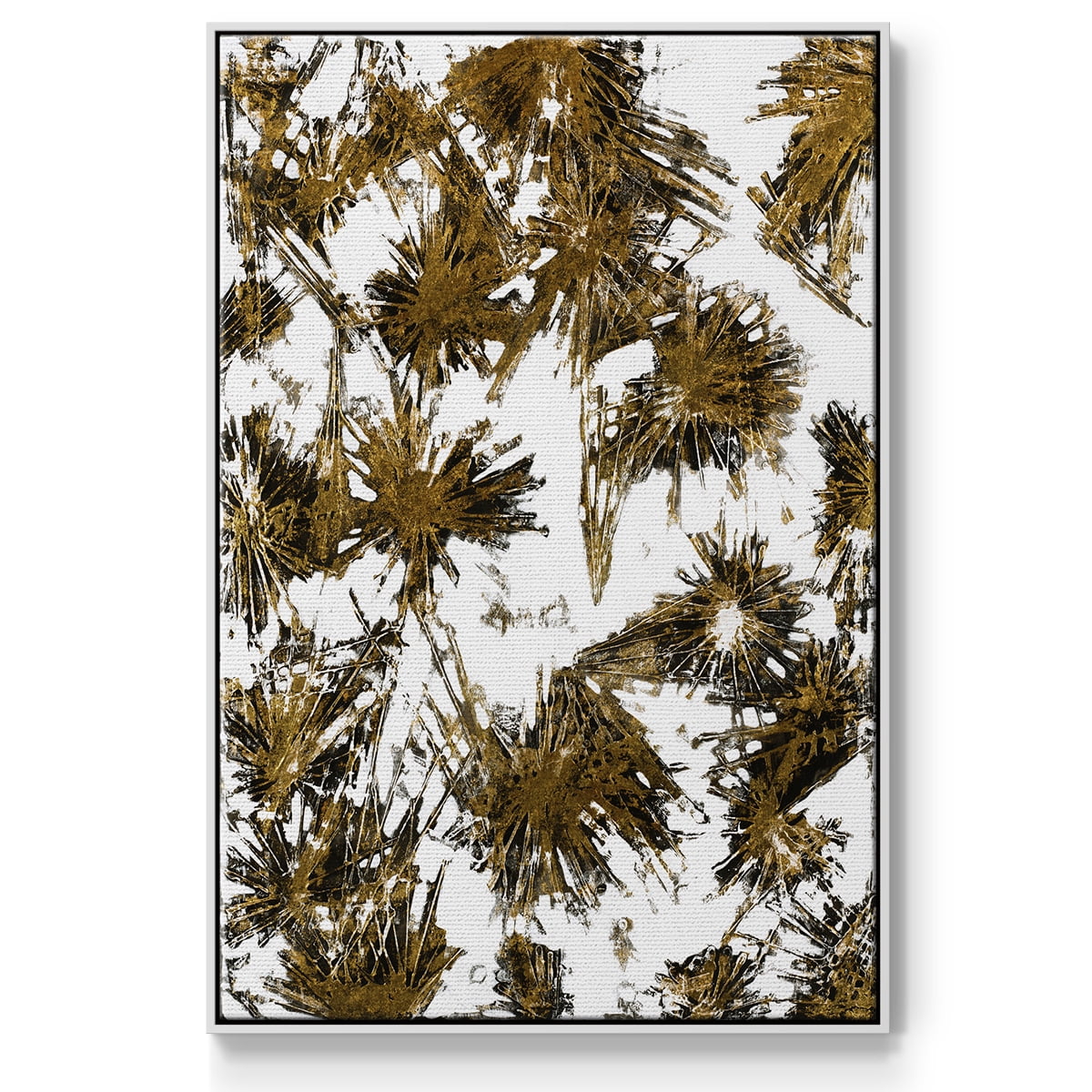Fireworks Framed Premium Gallery Wrapped Canvas - Ready to Hang - 17 x 25 - White Floating Frame