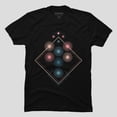 thumbnail image 1 of Fireworks Geometric Abstract Holiday Graphic T-shirt M2984044, Up to Size 5XL, 1 of 2