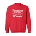 thumbnail image 1 of Fireworks. . .Getting Lit Tonight Crewneck Sweatshirt, 1 of 2