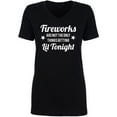 thumbnail image 1 of Fireworks. . .Getting Lit Tonight Womens V-Neck Tee, 1 of 2