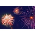 thumbnail image 1 of Fireworks In The Night Sky Poster Print, 1 of 2