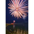 thumbnail image 1 of Fireworks Over A Body Of Water Poster Print, 1 of 2