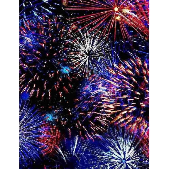 Fireworks Patriotic Freedom USA Cotton Fabric by Timeless Treasures