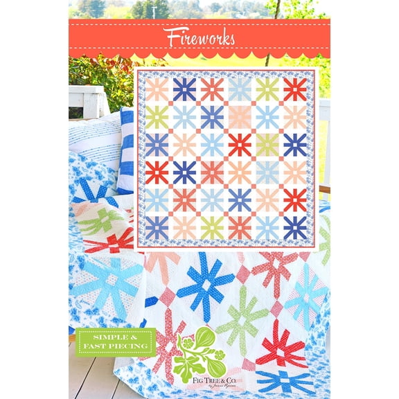 Fireworks Quilt Pattern by Joanna Figueroa