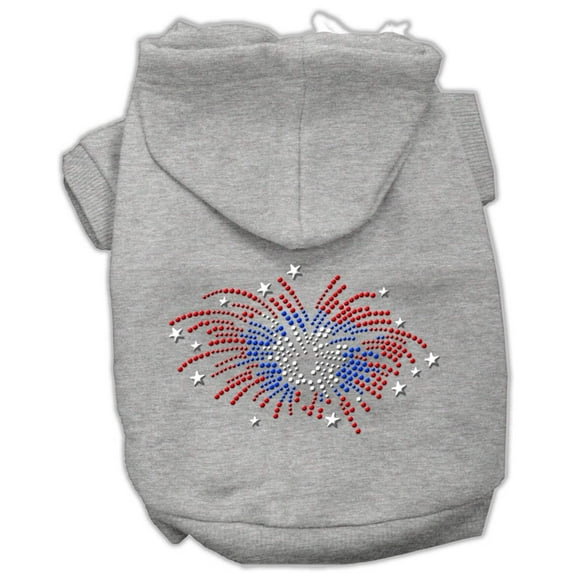 Pet, Dog Cat Hoodie Rhinestone, "Fireworks"
