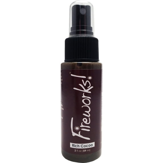 Fireworks! Shimmery Craft Spray W/Shaker Ball 2oz-Rich Cocoa
