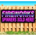 thumbnail image 1 of Fireworks Spinners Pr 13 oz Vinyl Banner With Metal Grommets, 1 of 4