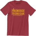 thumbnail image 1 of Fireworks Technicians - Official Fourth of July Pyrotechnician Men's T-Shirt, 1 of 4